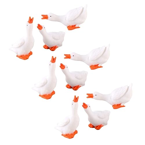 balacoo 9 Stück Teiliges Resin Gans Figuren Miniatur Weiße Gänse Desktop Tiermodell Mikro Landschaft Deko Innenhof Simulation Tier Ornamente balacoo 9 Stück Teiliges Resin Gans Figuren Miniatur Weiße Gänse Desktop Tiermodell Mikro Landschaft Deko Innenhof Simulation Tier Ornamente von balacoo