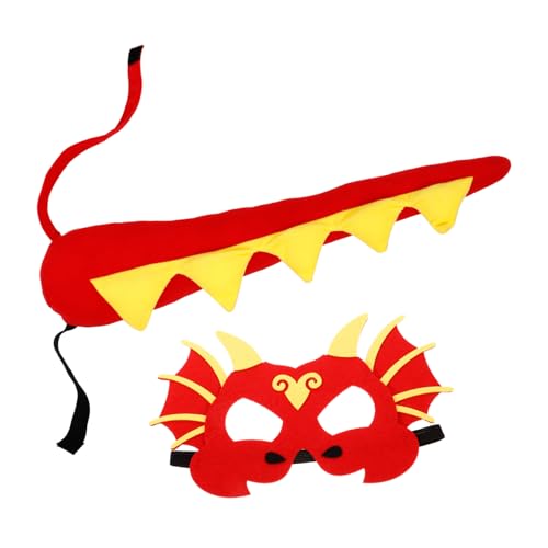 balacoo Dinosaurier Kostüm mit Filz Maske und Langlebig und für Halloween Cosplay und Party Kreatives Dino Design für Jungen und Mädchen Fördert Eltern Junge Mädchen Aktivitäten von balacoo