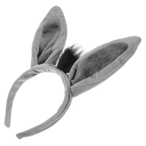 balacoo Donkey Ears Headband aus Weichem Leichtes Tierohren Haarband für Party Halloween Cosplay und Kostüm Bequemes Haarschmuck Accessoire für Damen von balacoo