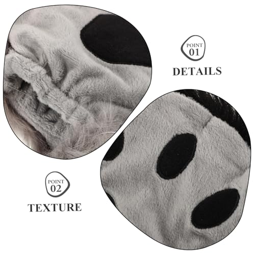balacoo Flauschige Fingerlose Katzenpfotenhandschuhe Kuscheliges Plüschmaterial Realistisches Tierpfoten Design Niedliche Claw Mittens für Karneval Cosplay und Rollenspiele Erwachsene von balacoo