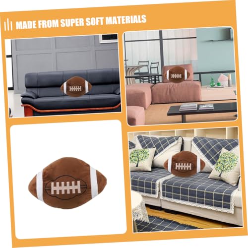 balacoo Flauschiges Rugby Kissen Realistisches Football Plüschkissen Weiches Sofa Dekokissen Für Fußballfans Jungen Geburtstagsgeschenk Multifunktionales Kuschelkissen von balacoo
