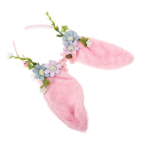 balacoo Hasenohren Haarreif für Erwachsene Weiches Stoff Party Stirnband mit Niedlichen Bunny Ohren Bequemes Kostümzubehör für Karneval Cosplay Halloween und Osterfest von balacoo