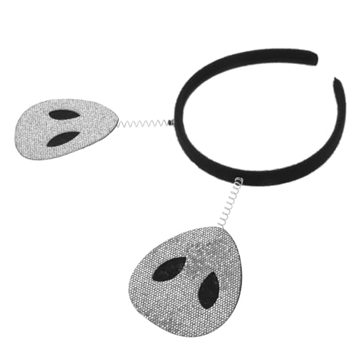 balacoo Holografischer Haarreif mit Antennen für Halloween Kostüm Silbernes Weltraum Accessoire für Mädchen Frauen und Vielseitig für Party Bühne und Cosplay balacoo Holografischer Haarreif mit Antennen für Halloween Kostüm Silbernes Weltraum Accessoire für Mädchen Frauen und Vielseitig für Party Bühne und Cosplay von balacoo