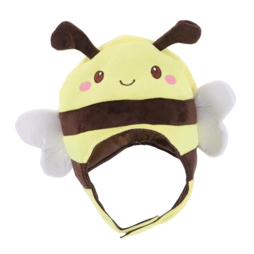 balacoo Kurzdesign Bienenkopf Hut für Damen Weicher Hautfreundlicher Animal Cosplay Hut Vielseitig für Karneval Party Performance Cartoon Bienenmütze für Spielerische Kostümideen von balacoo