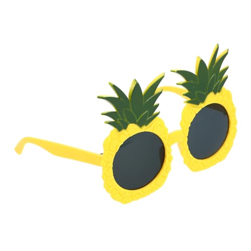 balacoo Lustige Ananas Sonnenbrille Kunststoff Hawaii Partykostüm Brille für Sommer Luau Beach Feier Zubehör von balacoo