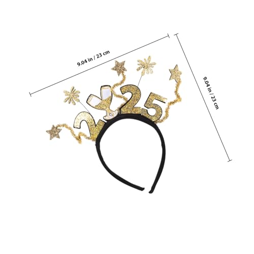 balacoo Neujahrs Haarreif mit Zahlenmotiv Kreatives Party Accessoire für Erwachsene Festliches Stirnband als Fotorequisite für Silvester und Themenfeiern von balacoo