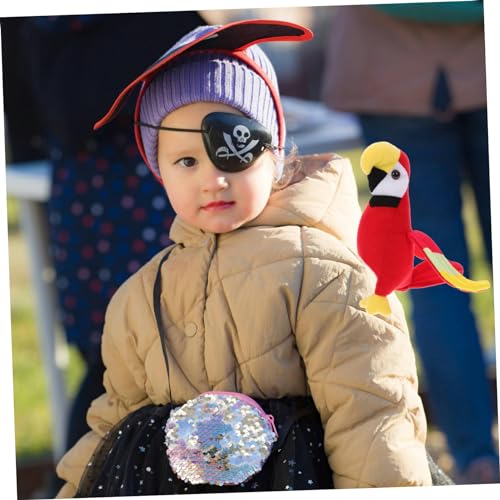 balacoo Piratenkostüm Zubehör Plüsch Papagei Leichtes Schulter Plüschtier Für Piraten Cosplay Tropischer Vogel Modell Kreative Party Dekoration von balacoo