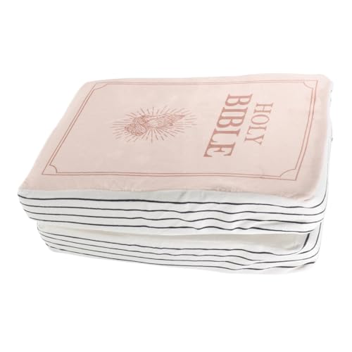 balacoo Plüsch Bibel Kissen Buchform Weiches Kuschelkissen Sofa Deko Kleines Stoffspielzeug Bibelvers von balacoo