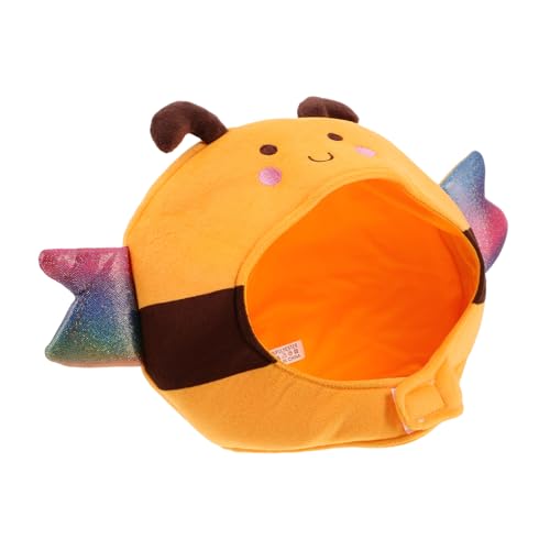 balacoo Plüsch Bienen Kopfbedeckung Warm Niedlich Genderneutral Kostüm Zubehör für Erwachsene und Karneval Party Cosplay von balacoo