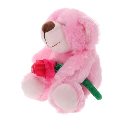 balacoo Plüschbär mit Rosenblumen Kuscheltier Valentinstag Weicher PP Baumwoll für Freundin Geburtstag Jahrestag Dekoration Rosa balacoo Plüschbär mit Rosenblumen Kuscheltier Valentinstag Weicher PP Baumwoll für Freundin Geburtstag Jahrestag Dekoration Rosa von balacoo