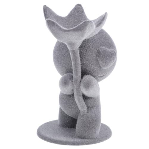 balacoo Romantische Beflockte Bärenfigur Kleine Dekoration für Damen Schreibtisch Valentinstag ohne Blume für Büro und balacoo Romantische Beflockte Bärenfigur Kleine Dekoration für Damen Schreibtisch Valentinstag ohne Blume für Büro und von balacoo