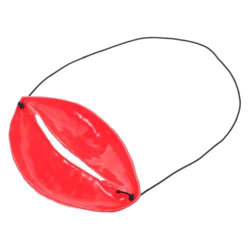 balacoo Rote Lippen Requisiten für Junggesellenabschiede Groomsmen Cosplay Mundspielzeug Accessoire für Interaktive Hochzeitsspiele und Auffällige Hochzeitsdekoration von balacoo