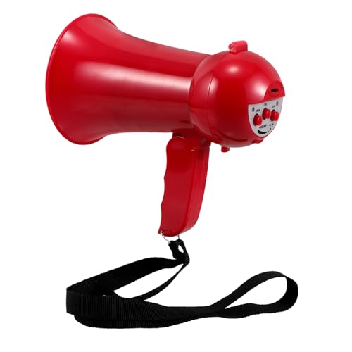 balacoo Rotes Handheld Megafon für Hochzeiten Lautstarker Leichter Lautsprecher Tragbarer Lärmverstärker für Zeremonien Lustiges Party und Spaßspielzeug ohne Batterie für Bräutigam und balacoo Rotes Handheld Megafon für Hochzeiten Lautstarker Leichter Lautsprecher Tragbarer Lärmverstärker für Zeremonien Lustiges Party und Spaßspielzeug ohne Batterie für Bräutigam und von balacoo