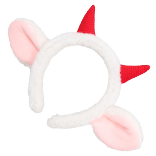 balacoo Rotes Plüsch Schaf Ohr Stirnband Party Haarband Niedliche Tierohren Haarschmuck Leichtes Hautfreundliches Accessoire Für Kostüm Foto Requisiten Karneval von balacoo