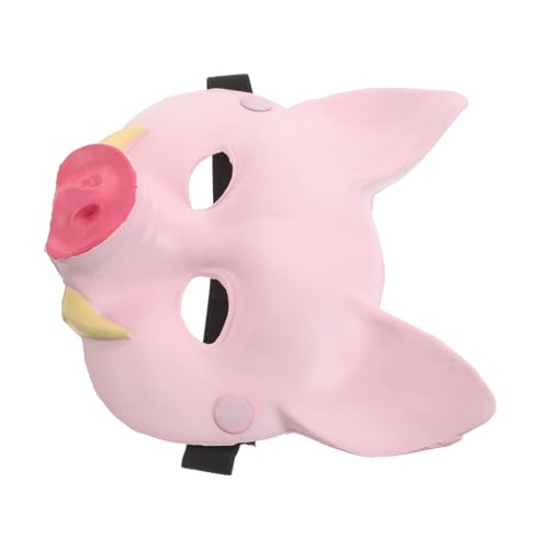balacoo Schwein Maske PU Schaumstoff Verstellbar Party Kostüm Zubehör für Geburtstagsfeiern Karneval Halloween Tiermaske für Mädchen Spaß Verkleidung von balacoo