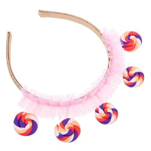 balacoo Süßes Cartoon Haarreif Plüsch Lollipop Haarschmuck Karneval Foto Requisiten Leicht Bequem für Mädchen Party Zubehör von balacoo