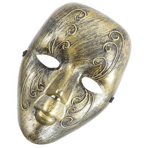balacoo Vintage Stil Vollgesichtsmaske aus Stabilem Kunststoff Dekorative Venezianische Maske für Halloween Karneval Kostüm Langlebig und Einfach Anzuziehen Einzigartiges Design für von balacoo