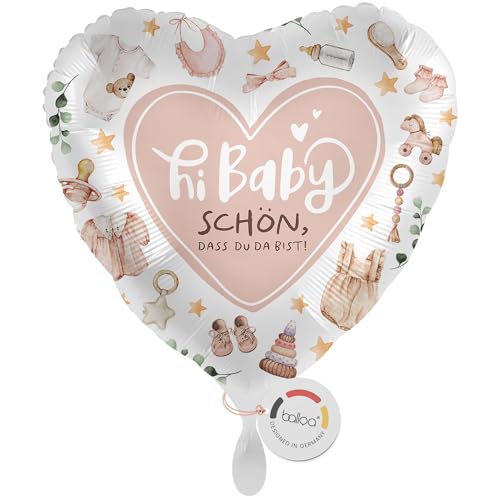 balloa Folienballon XXL Baby Geburt Herzballon Willkommen Baby Maedchen, Geschenk zur Geburt, Babyparty Deko, Helium Ballon Geburtstagsdeko Babyshower Party Luftballon wiederbefuellbar 53cm balloa Folienballon XXL Baby Geburt Herzballon Willkommen Baby Maedchen, Geschenk zur Geburt, Babyparty Deko, Helium Ballon Geburtstagsdeko Babyshower Party Luftballon wiederbefuellbar 53cm von balloa