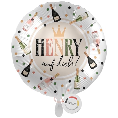 balloa Personalisierter Ballon XXL mit Namen, Geschenk zum Geburtstag, runder Folieballon mit Wunschtext Auf dich, Helium geeignet, Luftballon Deko für Männer Frauen Erwachsene, Geschenkidee, 53cm balloa Personalisierter Ballon XXL mit Namen, Geschenk zum Geburtstag, runder Folieballon mit Wunschtext Auf dich, Helium geeignet, Luftballon Deko für Männer Frauen Erwachsene, Geschenkidee, 53cm von balloa
