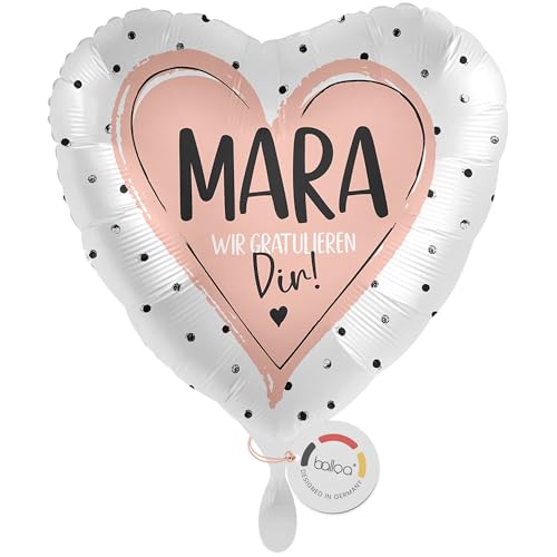 balloa Personalisierter Ballon mit Namen, Geschenk zur Gratulation, Herzballon Rosa mit Wunschtext, Helium geeignet Luftballon, Deko Geschenkidee für Frauen oder Mädchen, Feierdekoration, 33cm balloa Personalisierter Ballon mit Namen, Geschenk zur Gratulation, Herzballon Rosa mit Wunschtext, Helium geeignet Luftballon, Deko Geschenkidee für Frauen oder Mädchen, Feierdekoration, 33cm von balloa