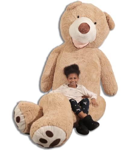 bananair Riesen Teddybär XXL, 100 bis 340 cm - Kuschelig und Flauschig, Versicherte Umarmungen - XXL Kuscheltier, Geburtstage, Zimmerdekoration (Beige, 340 cm) von bananair