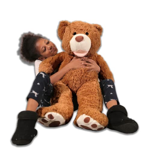 Bananair - Riesiger Teddybär aus Plüsch, XXL, Spielzeug für Kinder, originelles Geschenk, extra weich, niedlich, Geburtstag (braun, 100 cm) von bananair