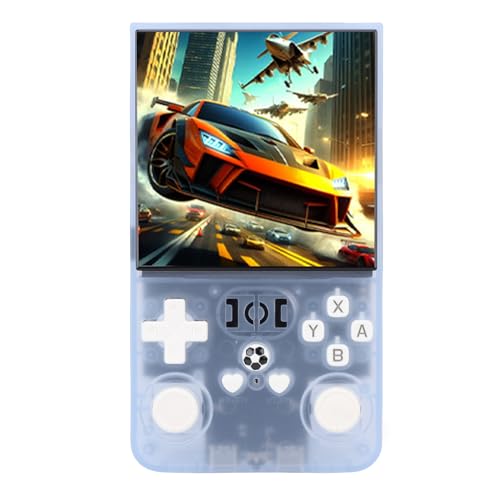 banapoy Retro Handheld Game Console, 4 Zoll Bildschirm Tragbare Retro -Gaming -Konsole in 60 Emulatoren, Pocket Classic Video Gaming Player für Reisen (Blue) von banapoy
