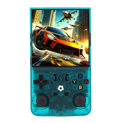 banapoy Retro Handheld Game Console, 4 Zoll Bildschirm Tragbare Retro -Gaming -Konsole in 60 Emulatoren, Pocket Classic Video Gaming Player für Reisen (Klar grün) von banapoy