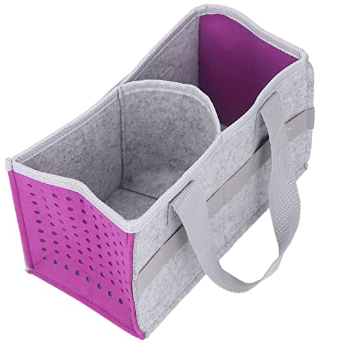 banapoy Tragetasche für Toniebox Starter-Set, Großes Filztuch, Tragbare Organizer-Tasche, Reise-Aufbewahrungstasche mit Griff für Tonies Audioplayer und Figuren, Outdoor-Handtasche (Lila) von banapoy