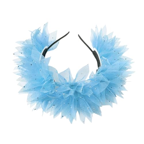 baojielai Tüll Flapper Stirnbänder Karneval Abschlussball Tänzer Kopfschmuck für Party Karneval Feiern Kopfbedeckung Haarstyling von baojielai