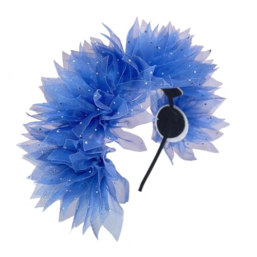 baojielai Tüll Flapper Stirnbänder Karneval Abschlussball Tänzer Kopfschmuck für Party Karneval Feiern Kopfbedeckung Haarstyling von baojielai