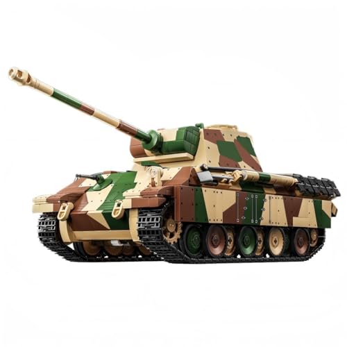 WW2 Militär 1:28 Panther Mittlerer G-Panzer Building Set,Klemmbausteine Panzerkampfwagen V Panther Technik Tank Modell,Spielzeug für Erwachsene Männer und Junge (1962 Teile) von barweer