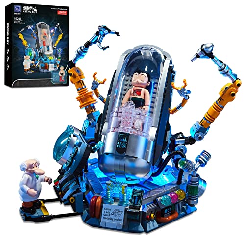 barweer Weltraum Astro Boy Roboter Bausteine, Klemmbausteine Sammlerstück Ausstellen Figur Modell,Weihnachten Geschenk für Erwachsene und Kinder, Technik Pantasy 86205 (1500+ Teile) von barweer
