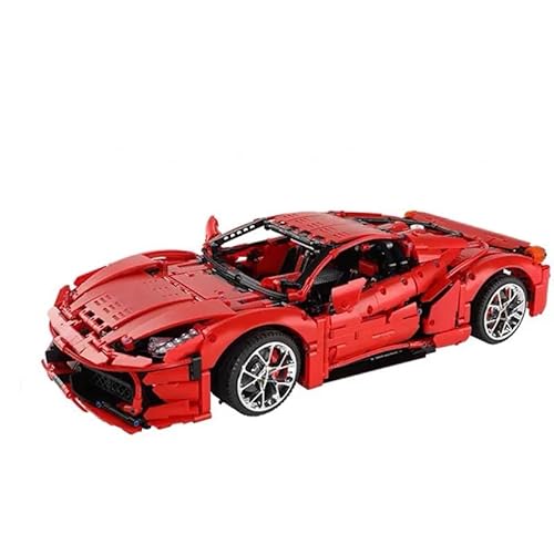 barweer 1:8 Technik Rennwagen Bausatz, Autos Klemmbausteine für Erwachsene, Detailliertes Modellauto mit beweglichen Funktionen,Kompatibles Sammlerset für Männer und Jugendliche (3380 Teile) von barweer