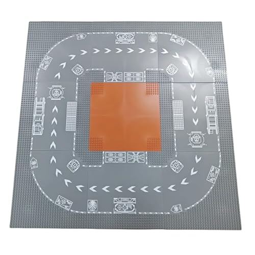 barweer City Straßenplatten Set - 9-teilige Straßenbausteine mit Kurven & Geraden | Kompatible Grundplatten für Stadtbau große Straßenplatten für Klemmbausteine barweer City Straßenplatten Set - 9-teilige Straßenbausteine mit Kurven & Geraden | Kompatible Grundplatten für Stadtbau große Straßenplatten für Klemmbausteine von barweer