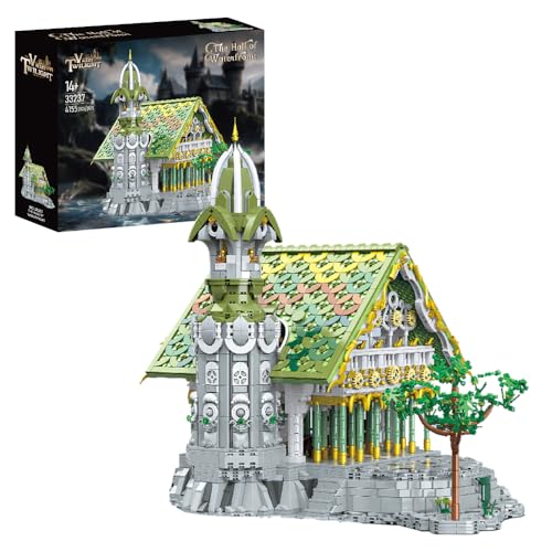 barweer Bruchtal Wasserstand Halle Bausatz Fantasy Architecture Set,Herr Ringe Klemmbausteine Haus, Stadthaus Architektur Gebäude House Modular Building Set für Erwachsene und Kinder (4155 Teile) barweer Bruchtal Wasserstand Halle Bausatz Fantasy Architecture Set,Herr Ringe Klemmbausteine Haus, Stadthaus Architektur Gebäude House Modular Building Set für Erwachsene und Kinder (4155 Teile) von barweer