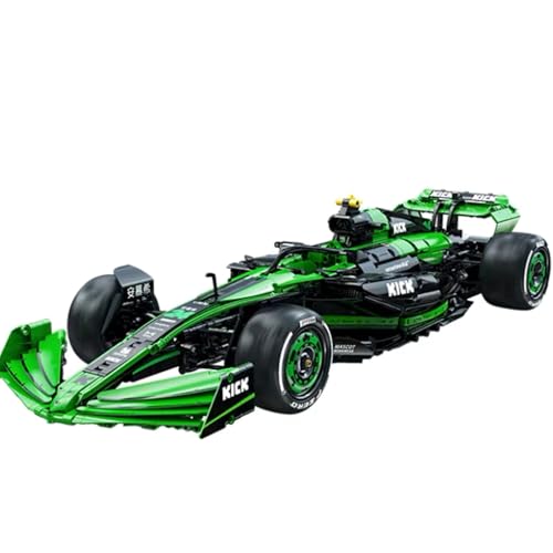 barweer F1 Rennwagen Bausatz - 314 Teile Technik Modell mit Fahrerfigur | Detailliertes Formel-1 Auto für Erwachsene | Kompatibel mit Klemmbausteinen (22 cm Länge) von barweer