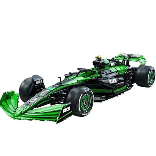 barweer Klemmbausteine Autos Kick-Sauber F1 Team C44-2024 mit Figuren, Technik Sammlung Geschenk für Erwachsene und Kinder,C55032W,1:24 Building Set Sportwagen Bausteine（314 Teile） von barweer