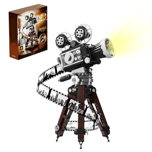 barweer Klemmbausteine Retro Video Kamera, Retro Kamera Camera Bausteine, Ideas Exquisite Geschenkbox für Kinder und Erwachsene,Enthusiast des Fotografen（655 Stücke） von barweer