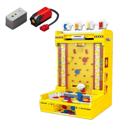 barweer Klemmbausteine Technik Münzspielautomat,STEM Münzspielmaschine Coin Pusher Spielkonsole MOC Buildings Modell, Ideas Sammlung Home Deko Toys Geschenk für Erwachsene Kinder（2093 Teile） von barweer