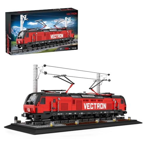 barweer Klemmbausteine Train, Vectron-European Electric Passenger City Zug ​​​​Bausteine mit Eisenbahn Schienen, Technik Züge Bahnhof Modell Geschenk Sets für Erwachsene und Kind (1889+ Teile) von barweer