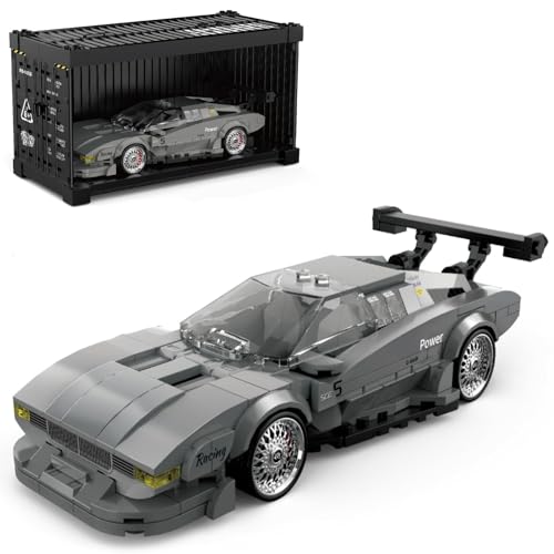 barweer 1:32 M1 Technik Sportwagen Klemmbausteine Autos Set - Premium Rennwagen Modell Sammlung Geschenk für Erwachsene Männer und Junge (368 Teile) von barweer