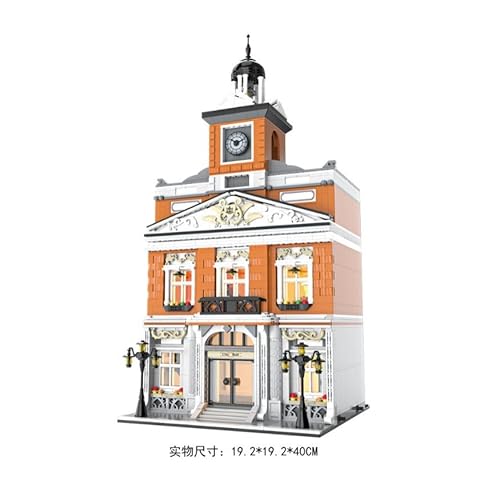 barweer Mini Steine Klemmbausteine City Rathäuser Set,Haus häuser House Architecture, MOC Modular Buildings für Erwachsene (1780 Teile) von barweer