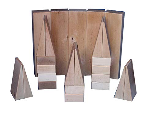 Baukid Holzbauklötze ZUBEHÖRSET 1", beinhaltet 25 unbehandelte Bauklötze in DREI Größen, Ergänzungsset für Baukid „Grundausstattung“, „Einsteigerset“, „Kiste 80“ und „Kiste 60“ von baukid.de