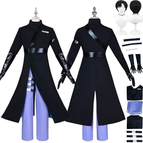 bbganlian Anime Charakter Ivan Cosplay Kostüm Outfit Alien Stage Mizi Hyuna Luka Rollenspiel Uniform Komplettes Set Halloween Party Karneval Dress Up Anzug mit Perücke für Männer (S) von bbganlian