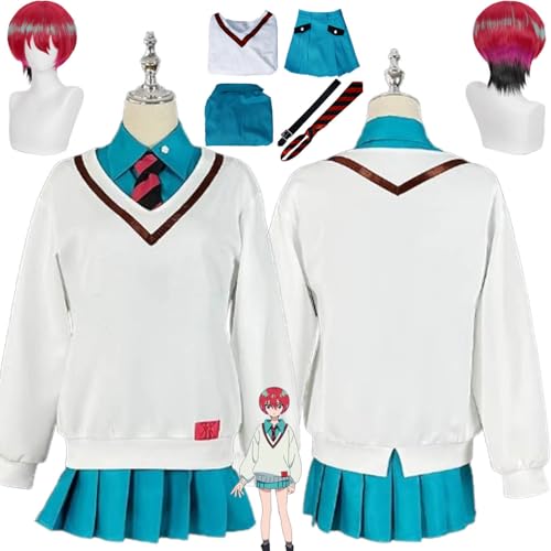 bbganlian Anime Gundam GQuuuuuuX Amate Yuzuriha Cosplay Kostüm Outfit Nyaan Rollenspiel Uniform Komplettes Set Halloween Party Karneval Dress Up Anzug mit Perücke für Frauen (M) von bbganlian