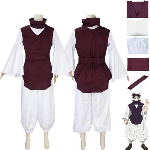 bbganlian Anime Jujutsu Kaisen Choso Cosplay Kostüm Outfit Fushiguro Toji Gojo Satoru Uniform Jacke Hosen Komplettes Set Halloween Karneval Party Dress Up Anzug für Männer Jungen (XL) von bbganlian