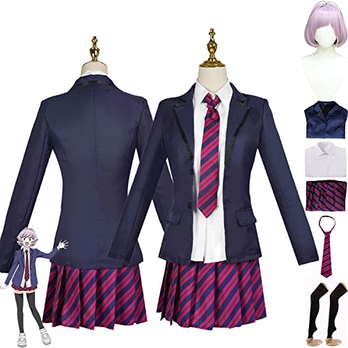 bbganlian Anime Komi Can't Communicate Osana Najimi Cosplay Kostüm Outfit Rollenspiel JK Uniform Komplettes Set Halloween Party Karneval Dress Up Anzug mit Perücke für Frauen (L) von bbganlian