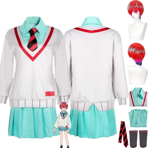 bbganlian Anime Mobile Suit Gundam Amate Yuzuruha Cosplay Kostüm Outfit Shuji Ito Rollenspiel Uniform Komplettes Set Halloween Party Karneval Dress Up Anzug mit Perücke für Frauen (XL) von bbganlian