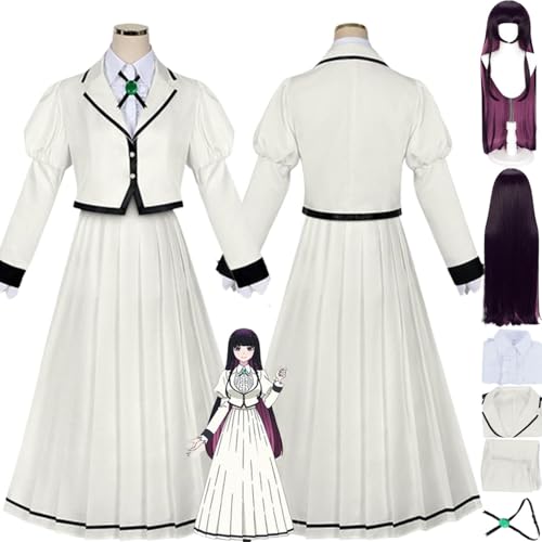 bbganlian Anime Rock Is A Lady's Modesty Otoha Kurogane Cosplay Kostüm Outfit Rollenspiel Uniform Komplettes Set Halloween Party Karneval Dress Up Anzug mit Perücke für Frauen (L) von bbganlian